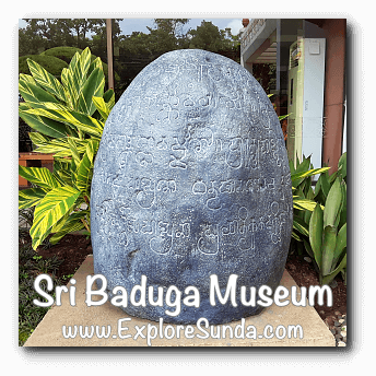 Tugu Inscription in Sri Baduga Museum, Bandung