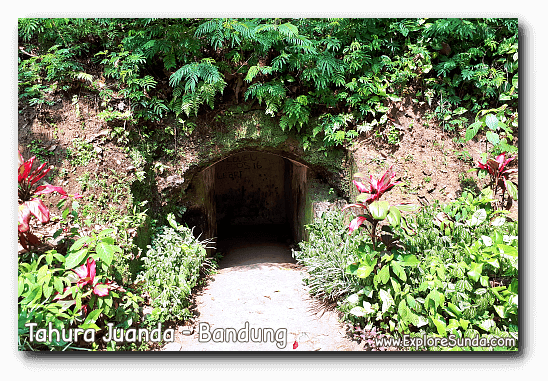 One of the entrances to the Japanase bunker called Goa Jepang in Tahura Juanda, Dago Pakar, Bandung.