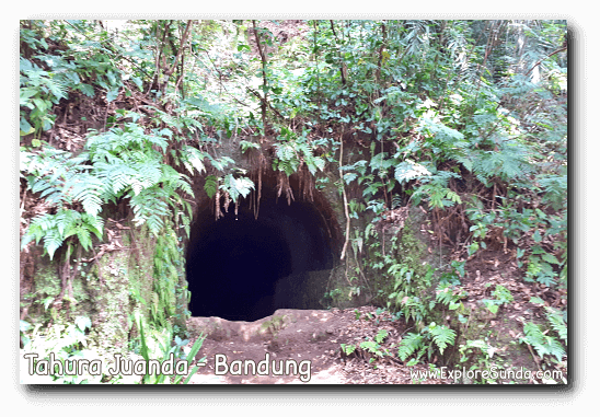 One of the entrances to the Japanase bunker called Goa Jepang in Tahura Juanda, Dago Pakar, Bandung.