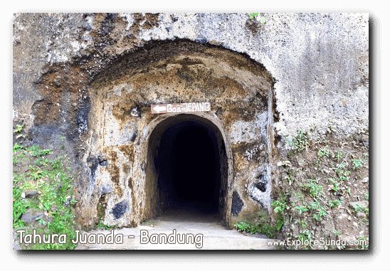 One of the entrances to the Japanase bunker called Goa Jepang in Tahura Juanda, Dago Pakar, Bandung.