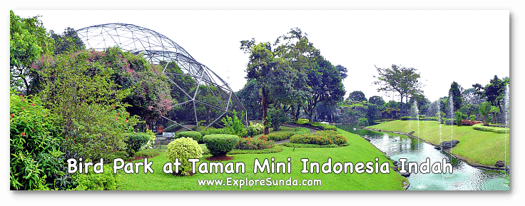 The Bird Park at Taman Mini Indonesia Indah, Jakarta.