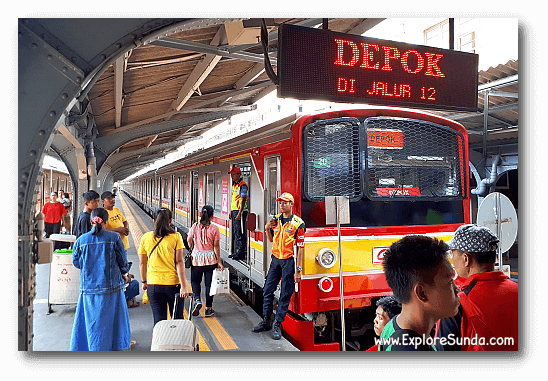 A commuter train at Jakarta Kota Station - Jakarta. A commuter train at Jakarta Kota Station - Jakarta.