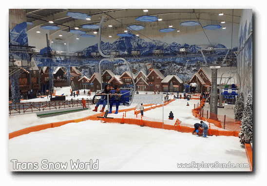 An aerial view of Trans Snow World. An aerial view of Trans Snow World.