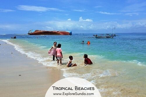 A travel guide to explore the many tropical beaches surrounding the land of Sunda, including Pangandaran, Ancol, Anyer, and Thousand Islands.